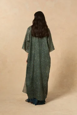 Nina, long ciro print jacket