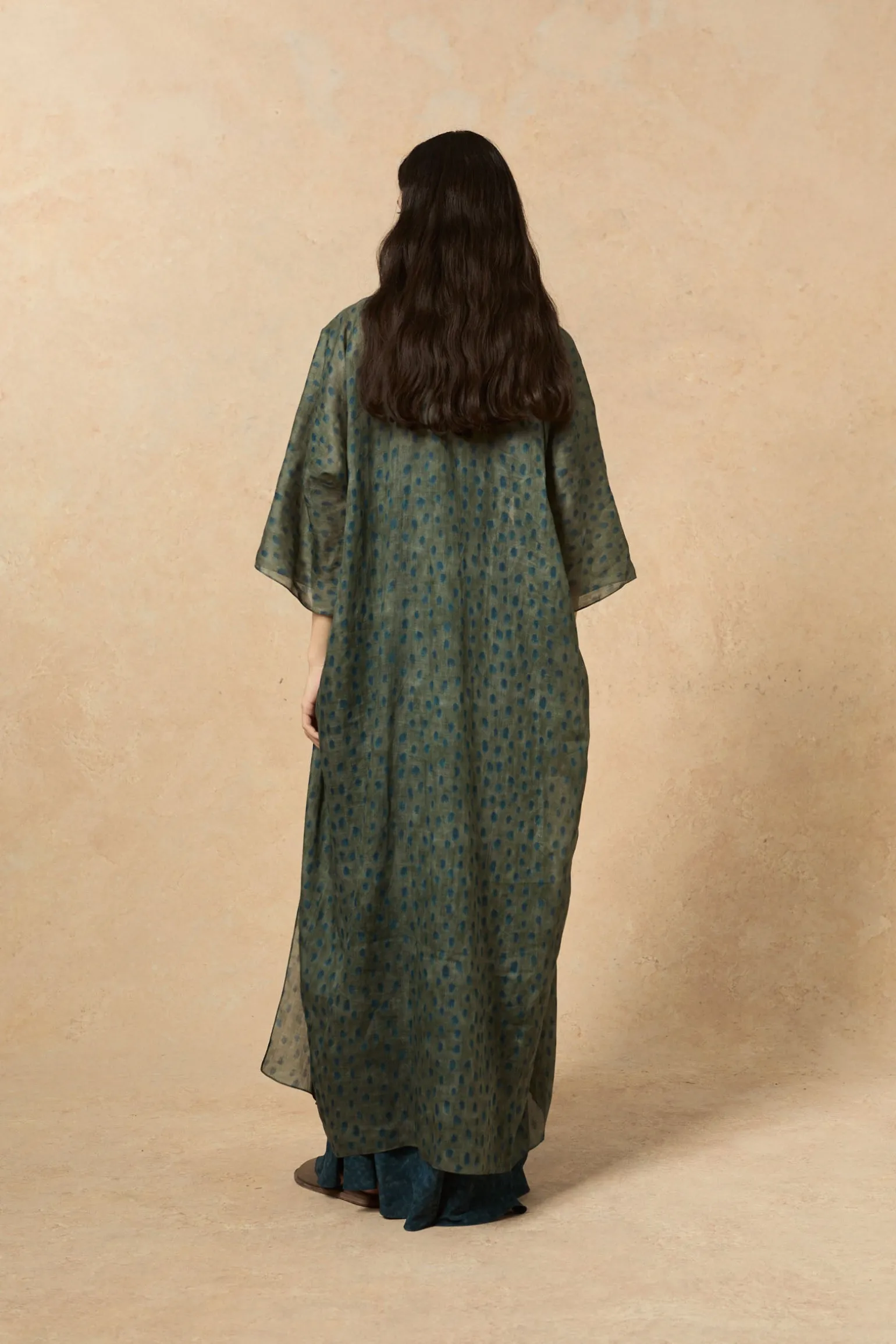 Nina, long ciro print jacket