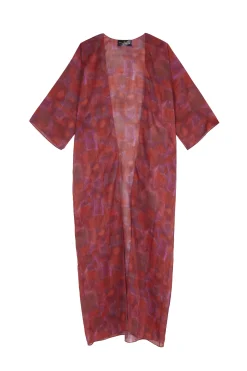 Nina, long indira print jacket