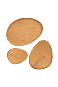 Oeuf, chestnut wood trays