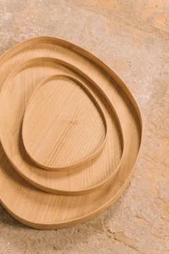 Oeuf, chestnut wood trays