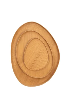 Oeuf, chestnut wood trays