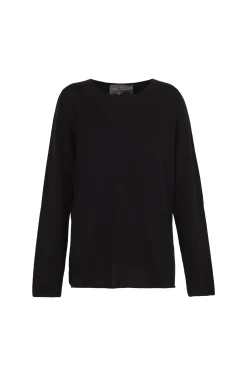 Ojala, black wool and cashmere jumper