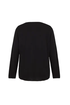 Ojala, black wool and cashmere jumper