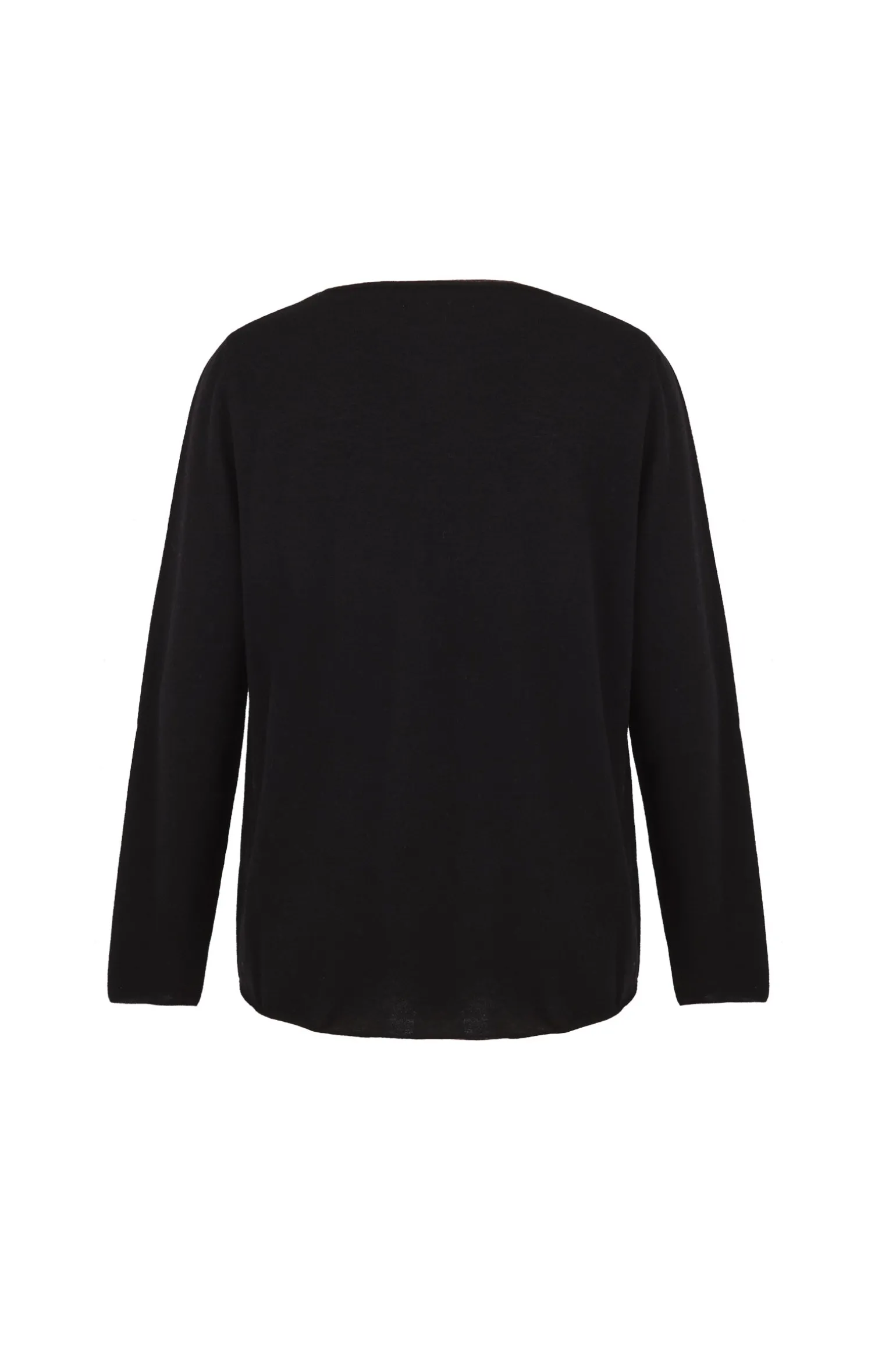 Ojala, black wool and cashmere jumper