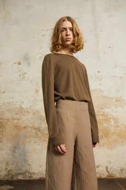 Ojala, black wool and cashmere jumper
