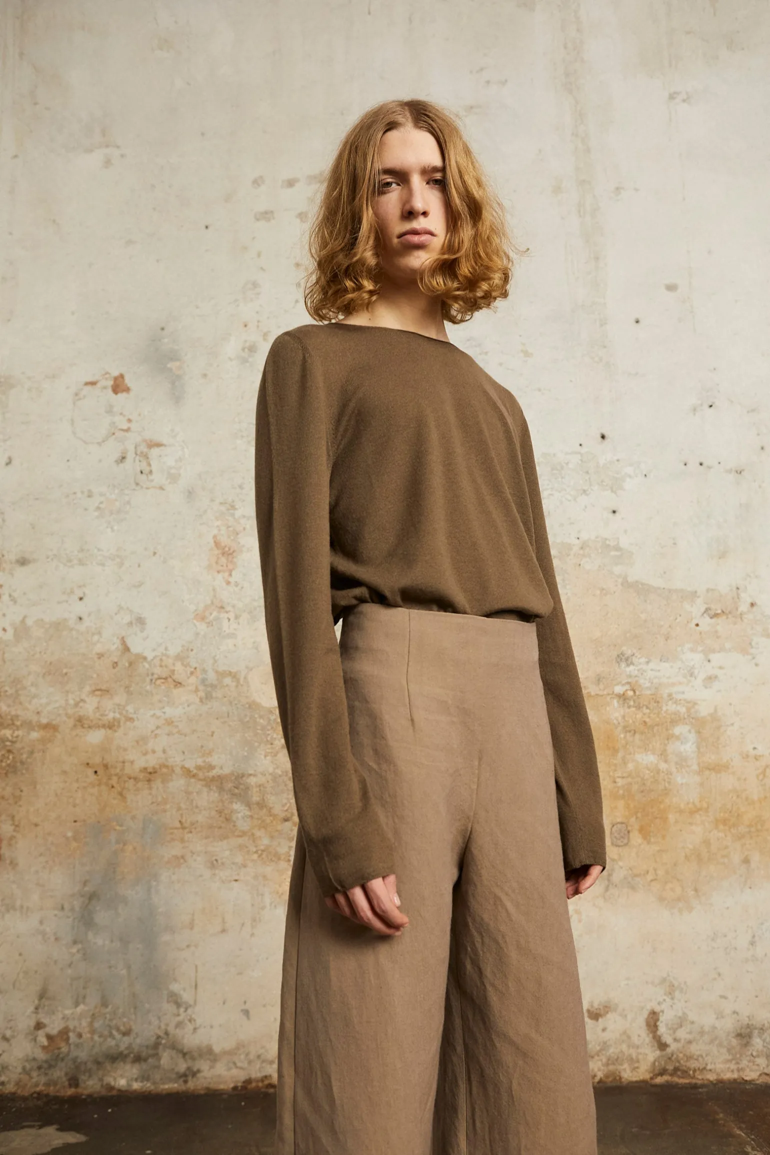 Ojala, black wool and cashmere jumper