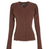 Ojala, blush wool and cashmere cardigan