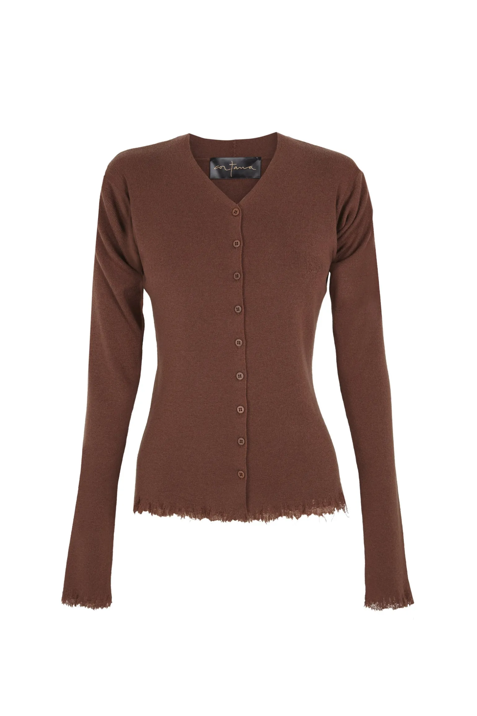 Ojala, blush wool and cashmere cardigan