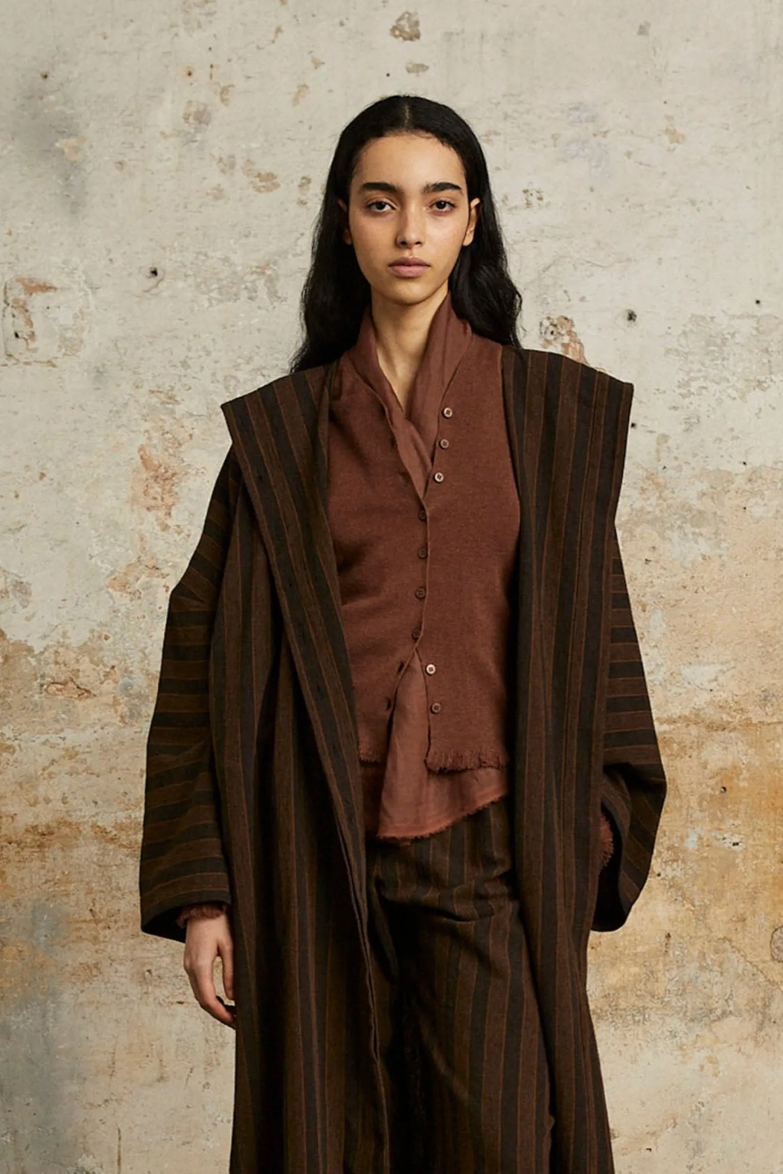 Ojala, blush wool and cashmere cardigan