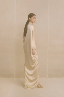 Ona, champagne dress