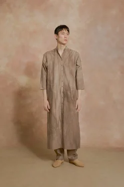Ono, vestido camisero cacao maltinto
