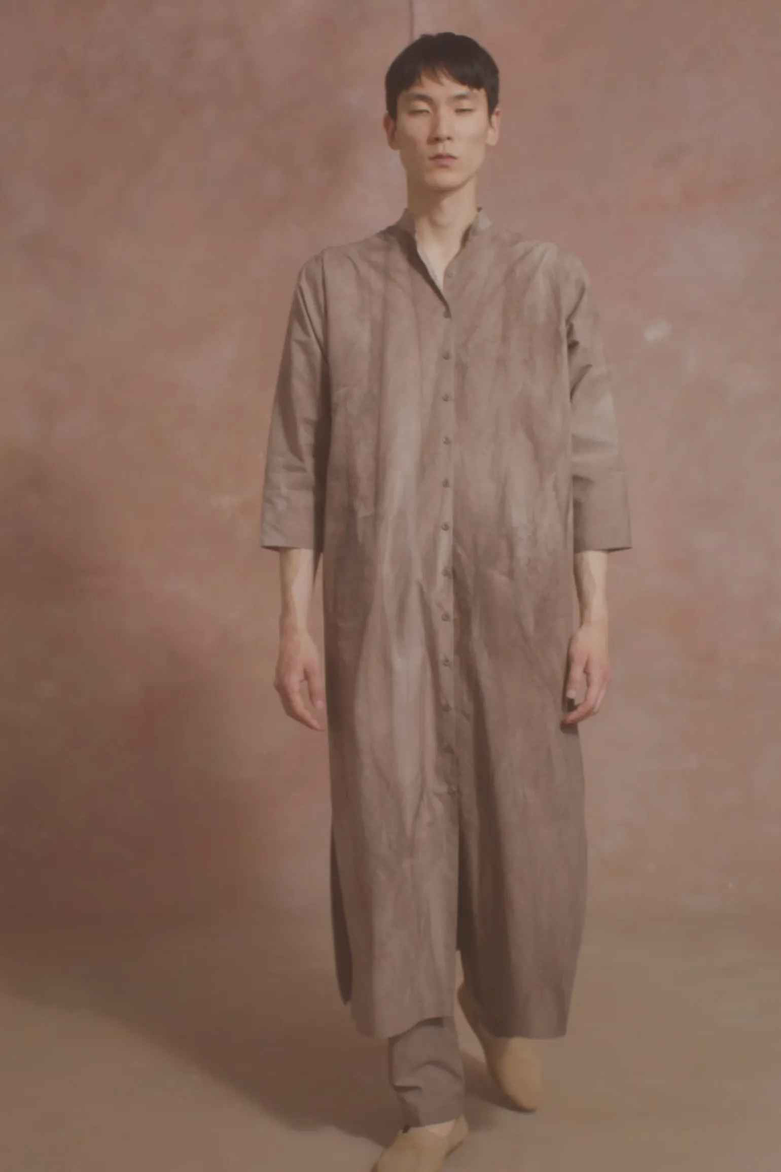 Ono, vestido camisero cacao maltinto