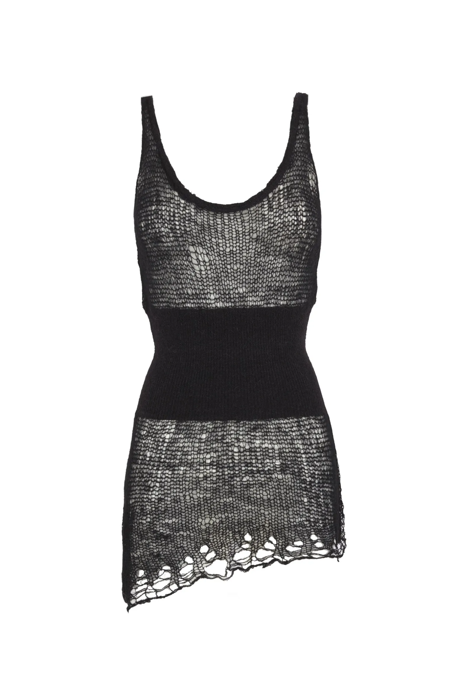Onye, black alpaca, silk and cashmere top
