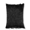 Onye, black knit neck warmer in alpaca, silk and cashmere