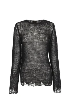 Onye, jersey en alpaca, seda y cachemir negro