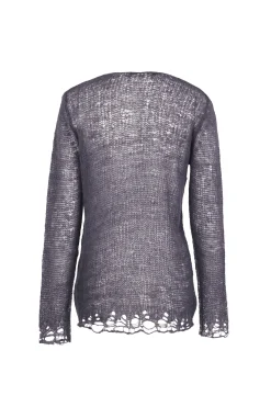 Onye, jersey en alpaca, seda y cachemir gris