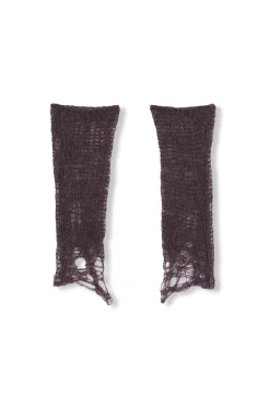 Onye, lilac short knitwear mittens