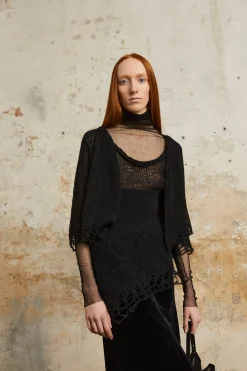 Onye, taupe alpaca, silk and cashmere tank top