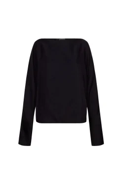 Oona, black cupro top