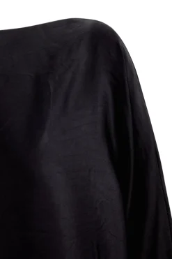 Oona, black cupro top