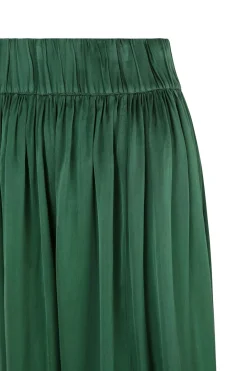 Oona, skirt in emerald green cupro