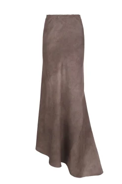 Opalo, fade cocoa asymmetrical skirt