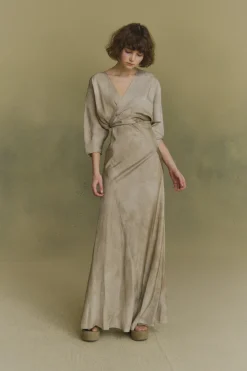 Opalo, fade nacar wrap dress