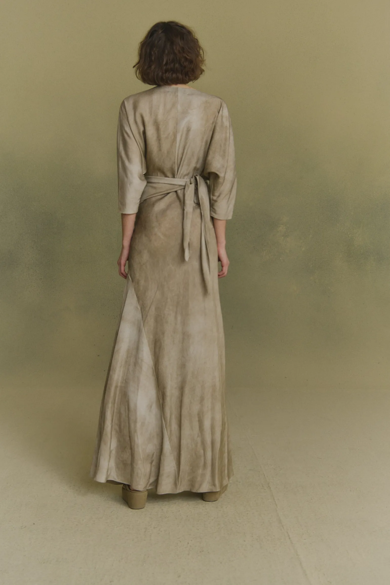 Opalo, fade nacar wrap dress
