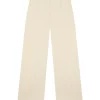 Organica, ivory high-waisted pants
