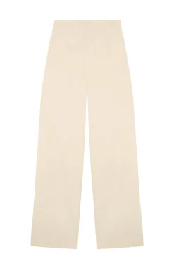 Organica, ivory high-waisted pants