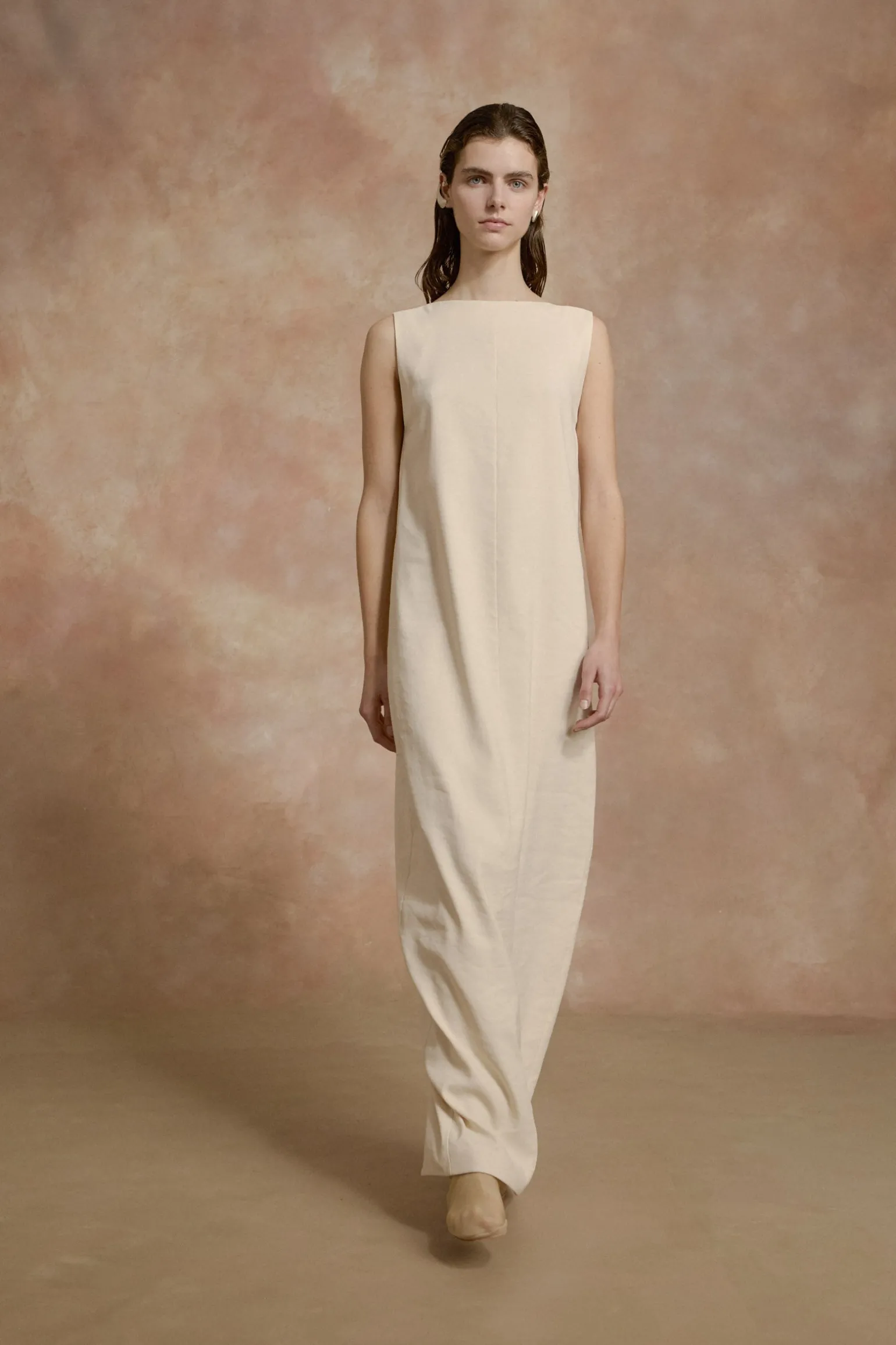 Organica, long ivory dress