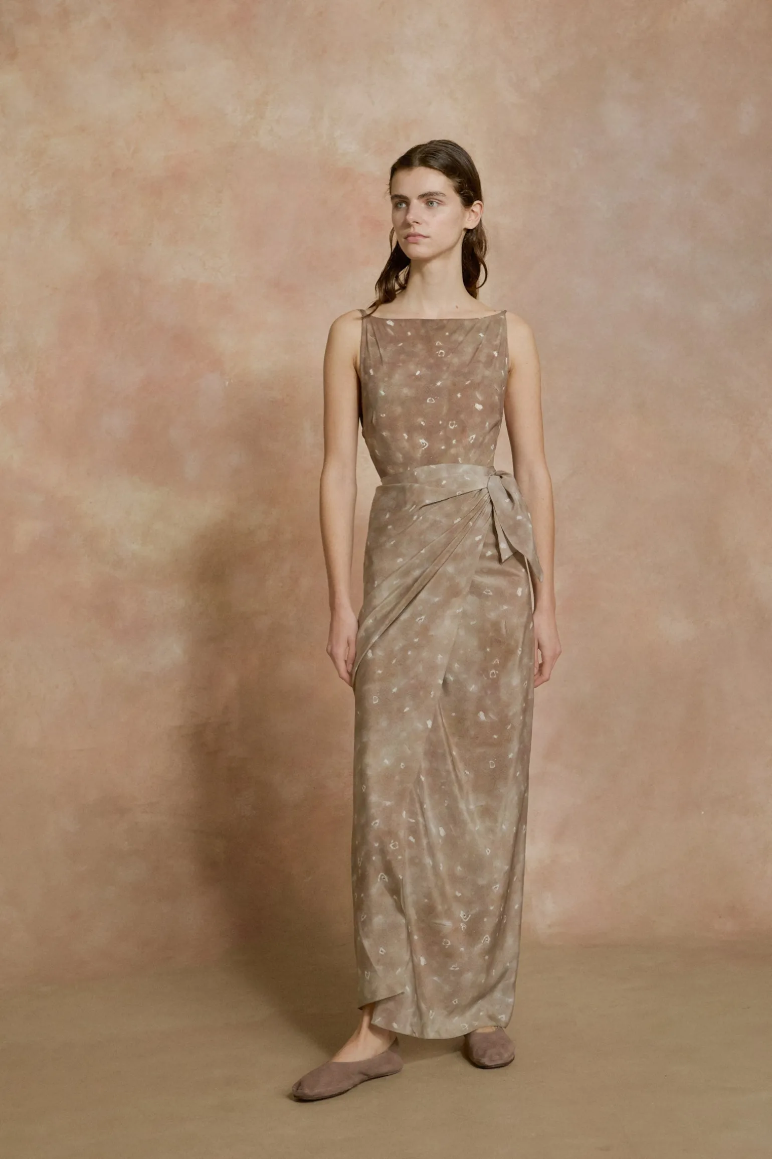Pareo, ayaz print silk wrap skirt