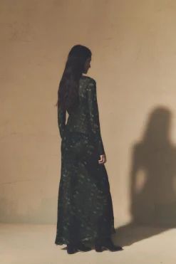 Paris, printed silk dress