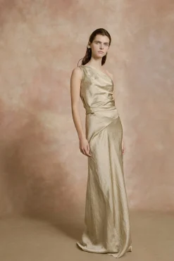 Paz, nacar long dress