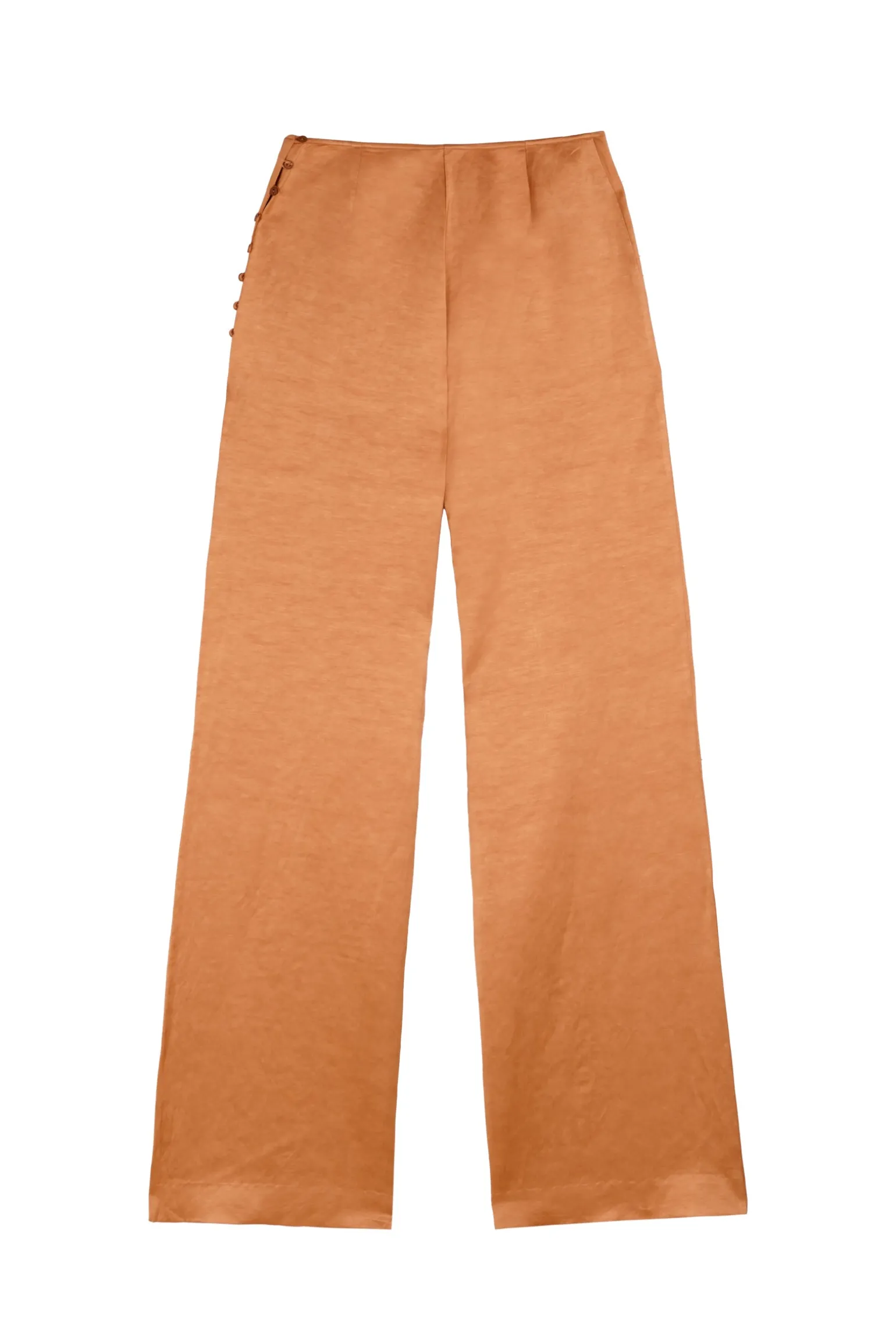 Paz, tangerine flare pants