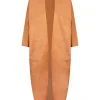 Paz, tangerine long jacket