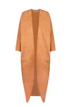 Paz, tangerine long jacket