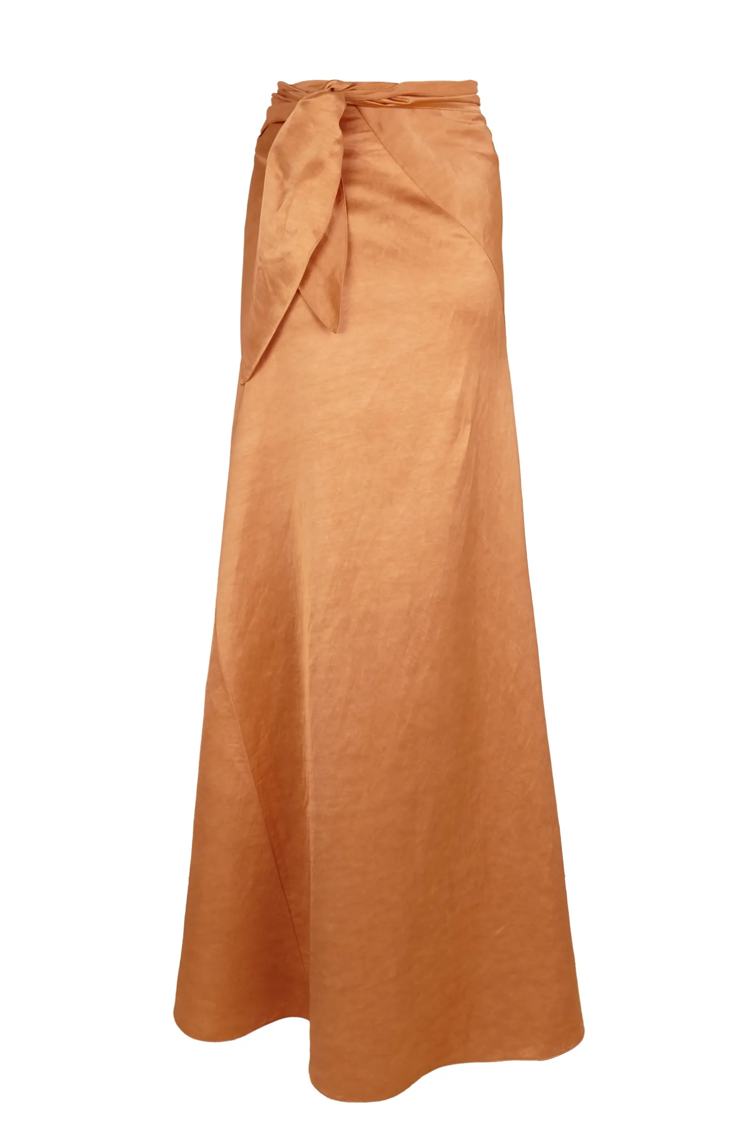 Paz, tangerine long skirt