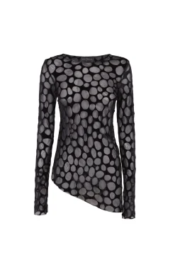 Pebbles, top in devore velvet