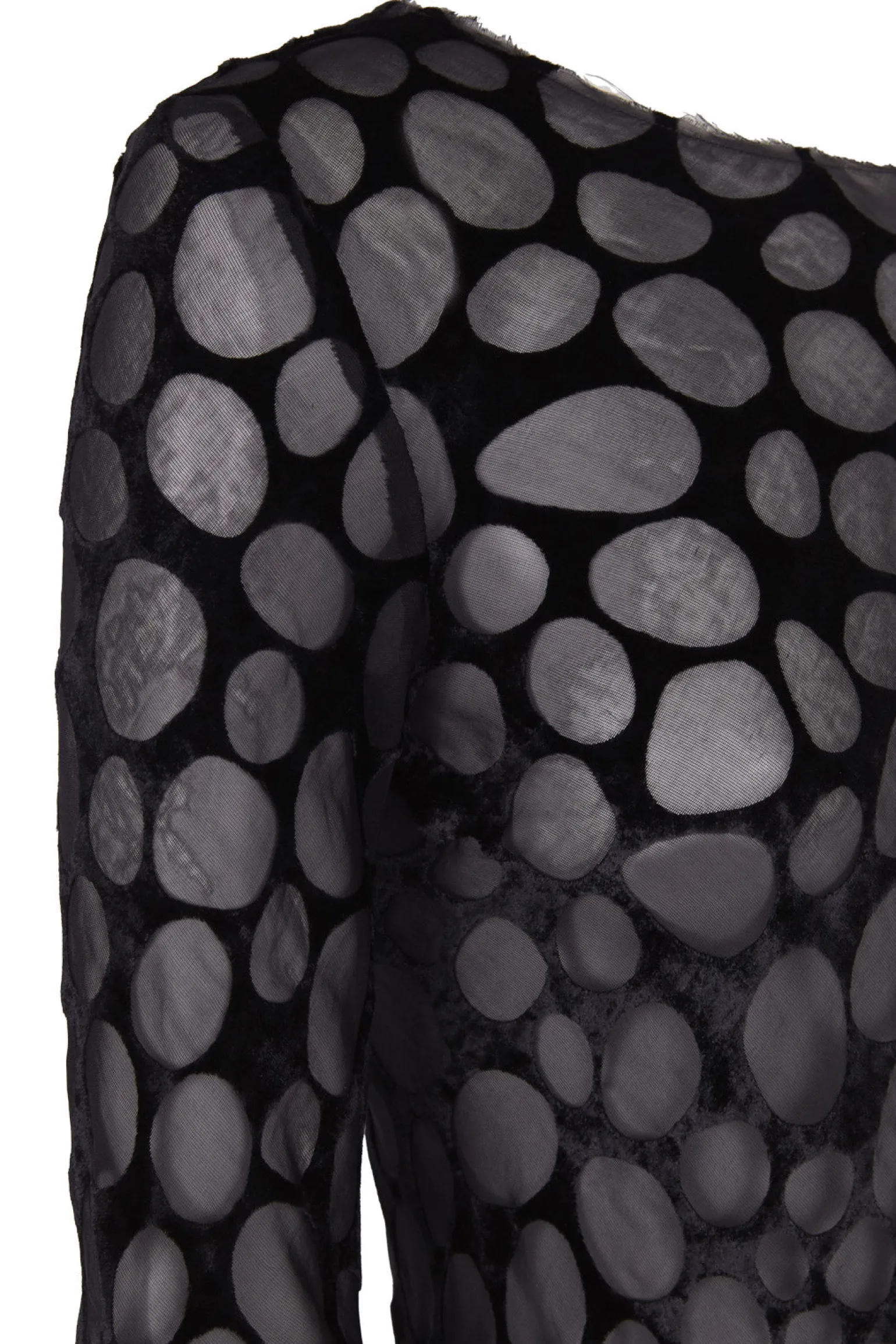 Pebbles, top in devore velvet