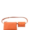 Petra, orange leather belt bag