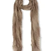 Postal, mink striped cashmere and silk foulard