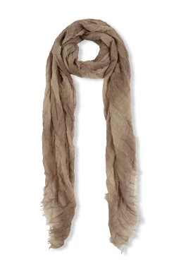 Postal, mink striped cashmere and silk foulard