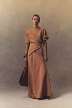 Pune, terracotta ramie top