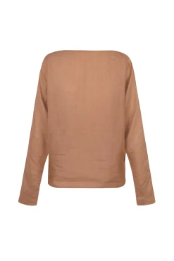 Pune, terracotta ramie top