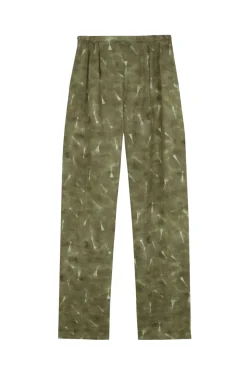 Rami, pua print ramie pants