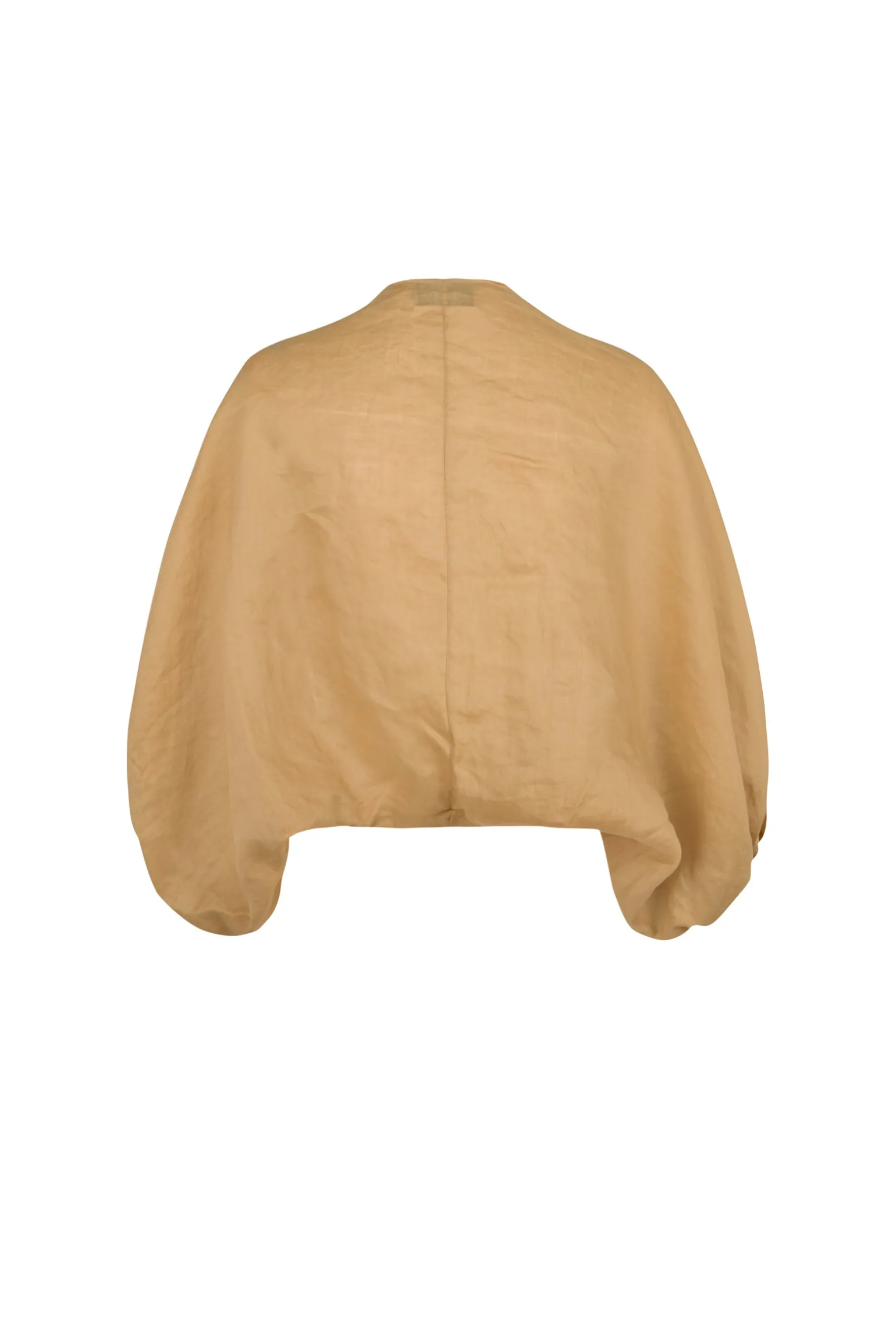 Rami, short jacket in peach ramie