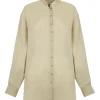Raoul, light gray ramie shirt
