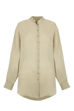 Raoul, light gray ramie shirt